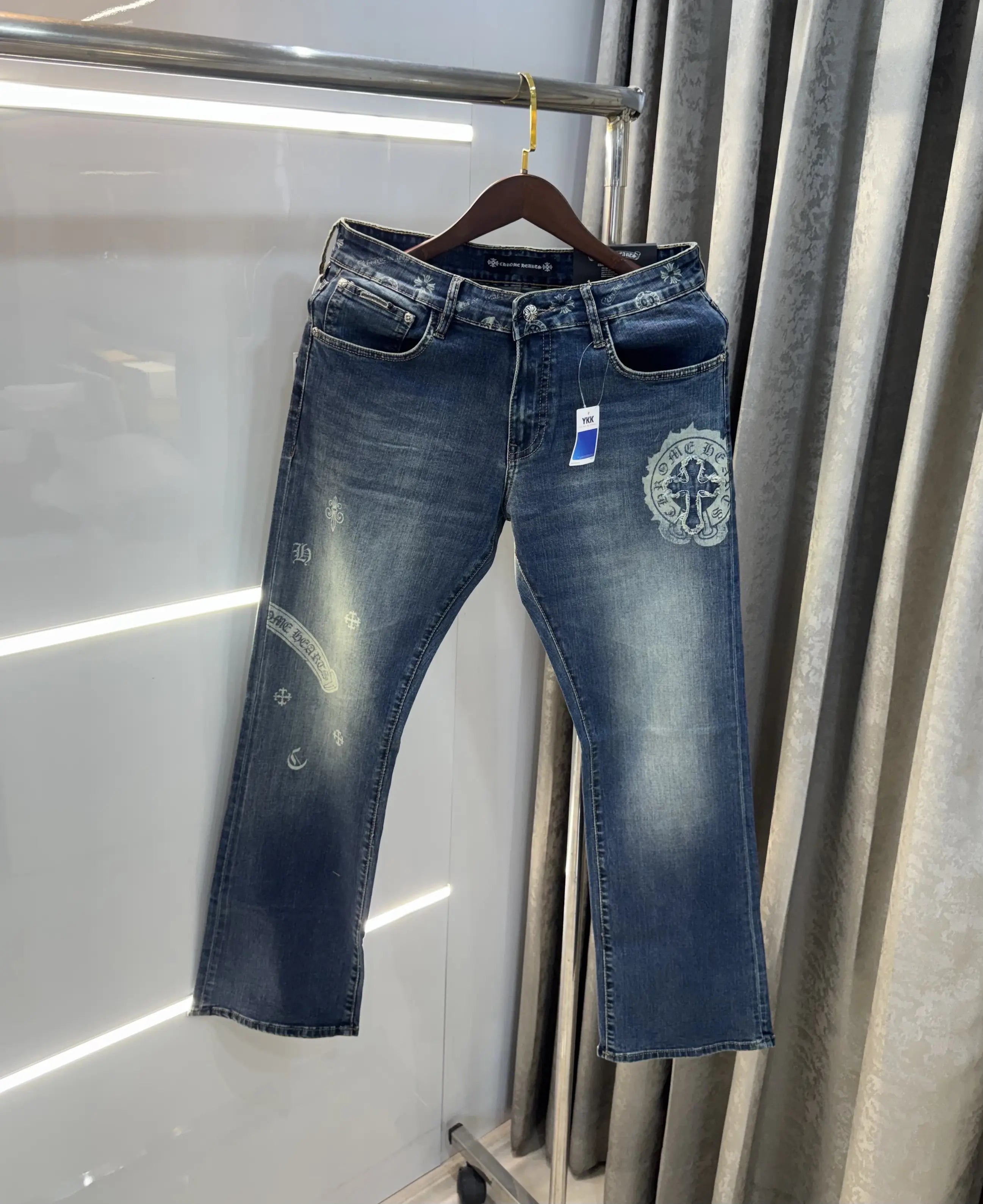 Chrome Hearts Light Greenish Imported Premium Denim Secondary image