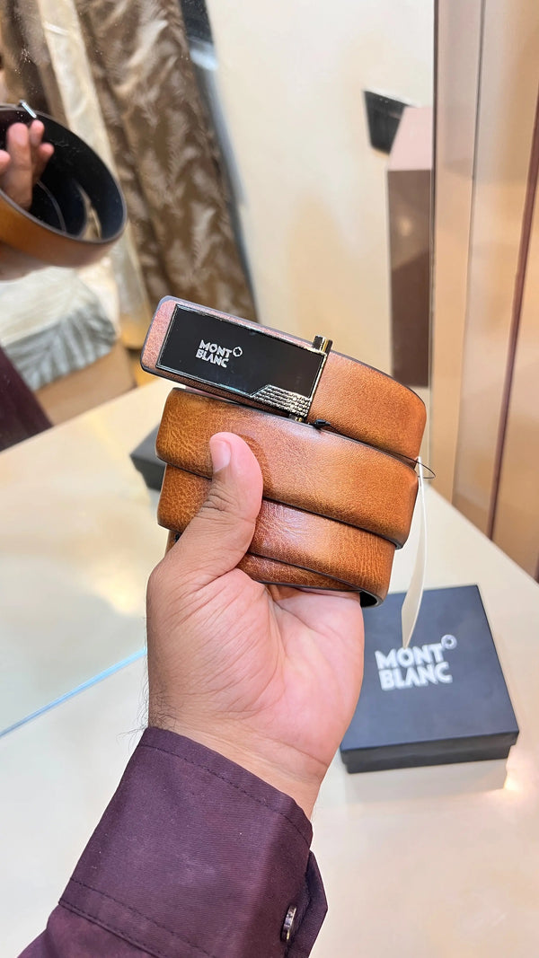 MONT BLANC IMP PREMIUM QUALITY BELTS WITH OG BOX MB-807
