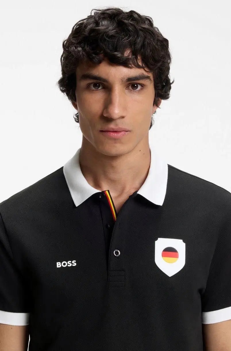 Hugo  Bos s Black Logo Work Premium Polo T-shirt Main image