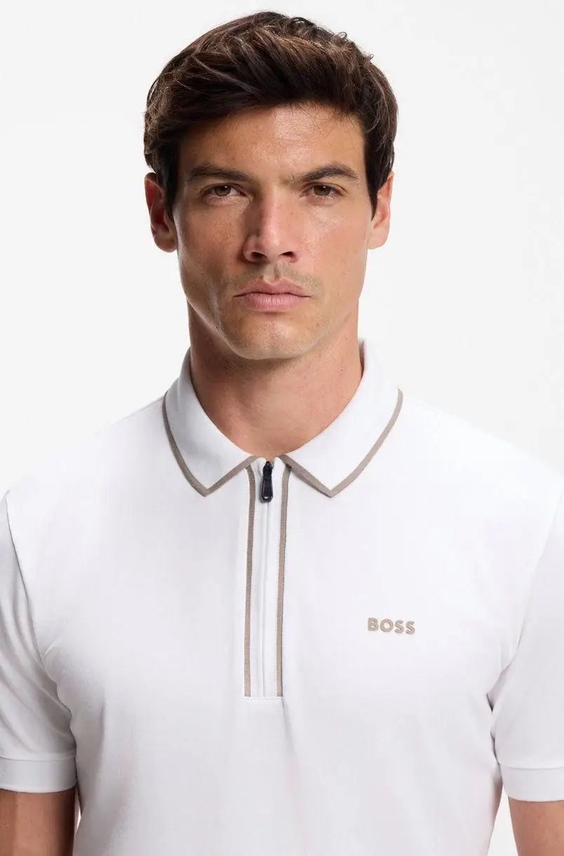 Hugo  Bos s White Logo Work Premium Polo T-shirt Main image