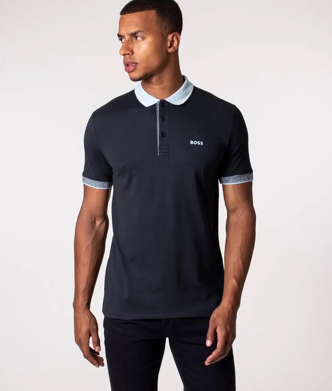 Hugo  Bos s Navy Blue Logo Work Premium Polo T-shirt Secondary image