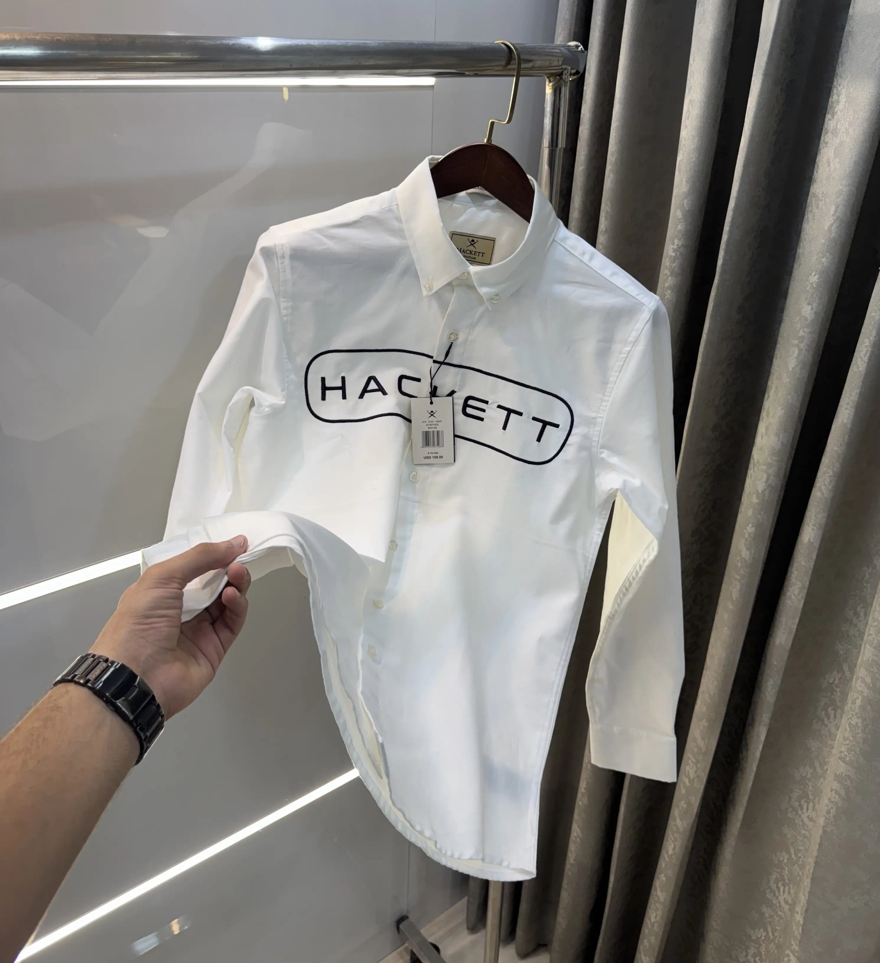 Hacket London i White Logo Work Premium Shirt Main image