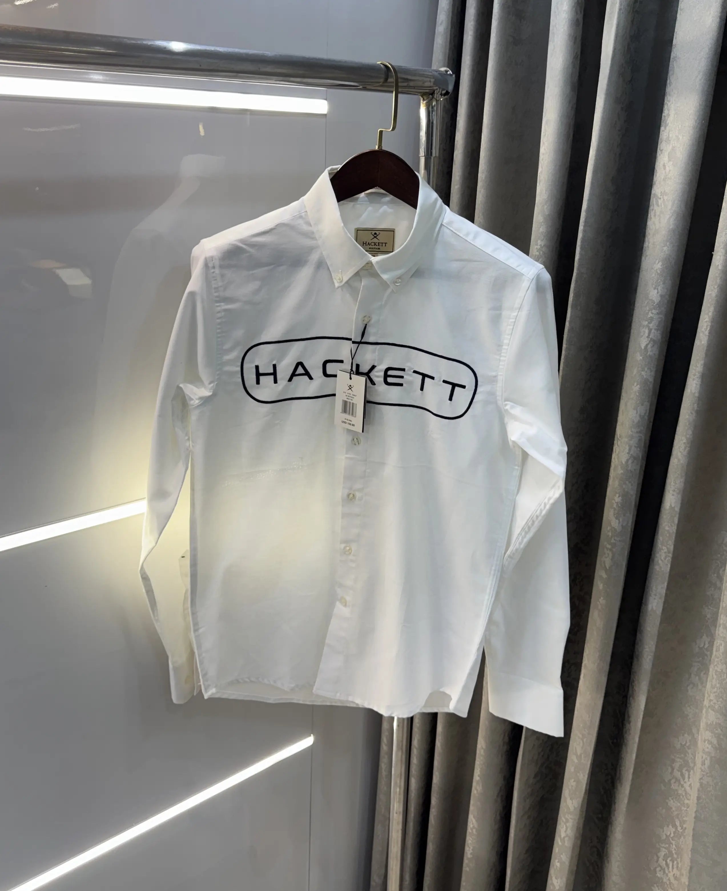 Hacket London i White Logo Work Premium Shirt Secondary image