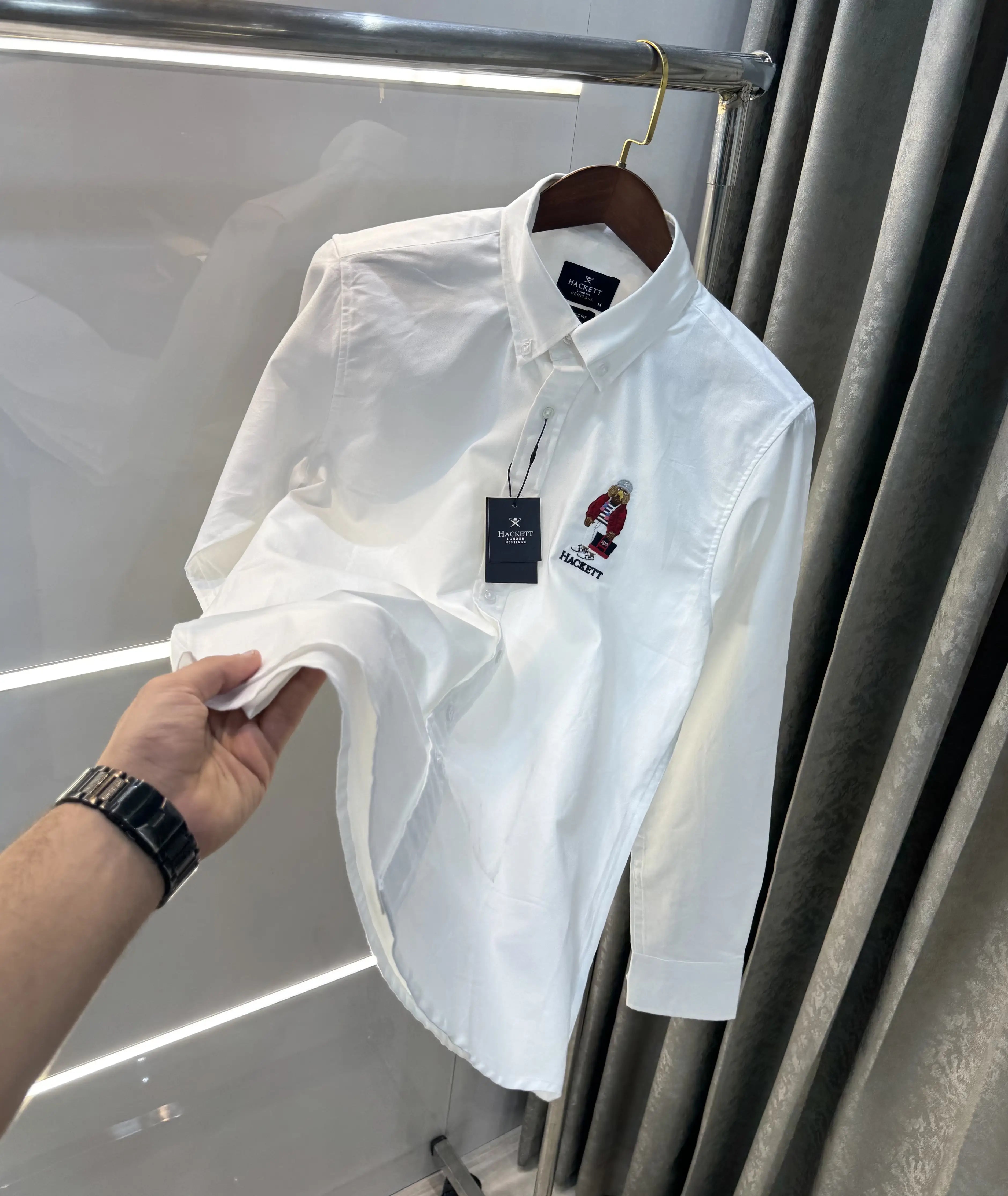 Hacket London i White Logo Work Premium Shirt Main image