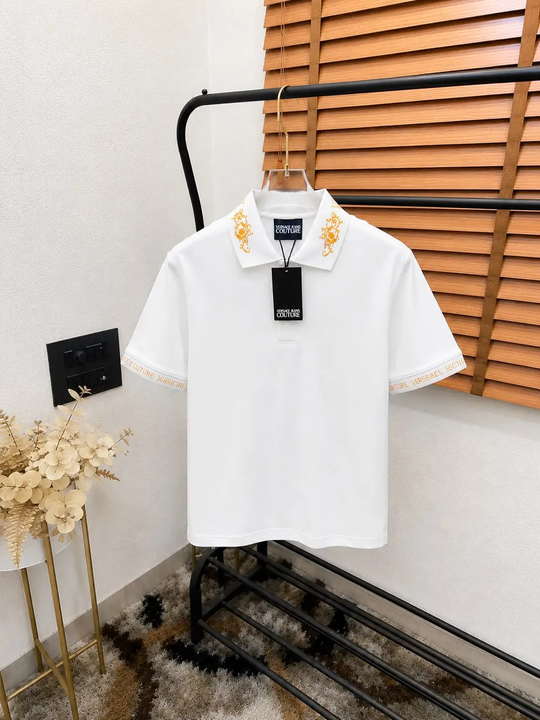 Versac_e Imported Very Premium Bio Washed Classic Polo T-shirt (DN 514) Main image