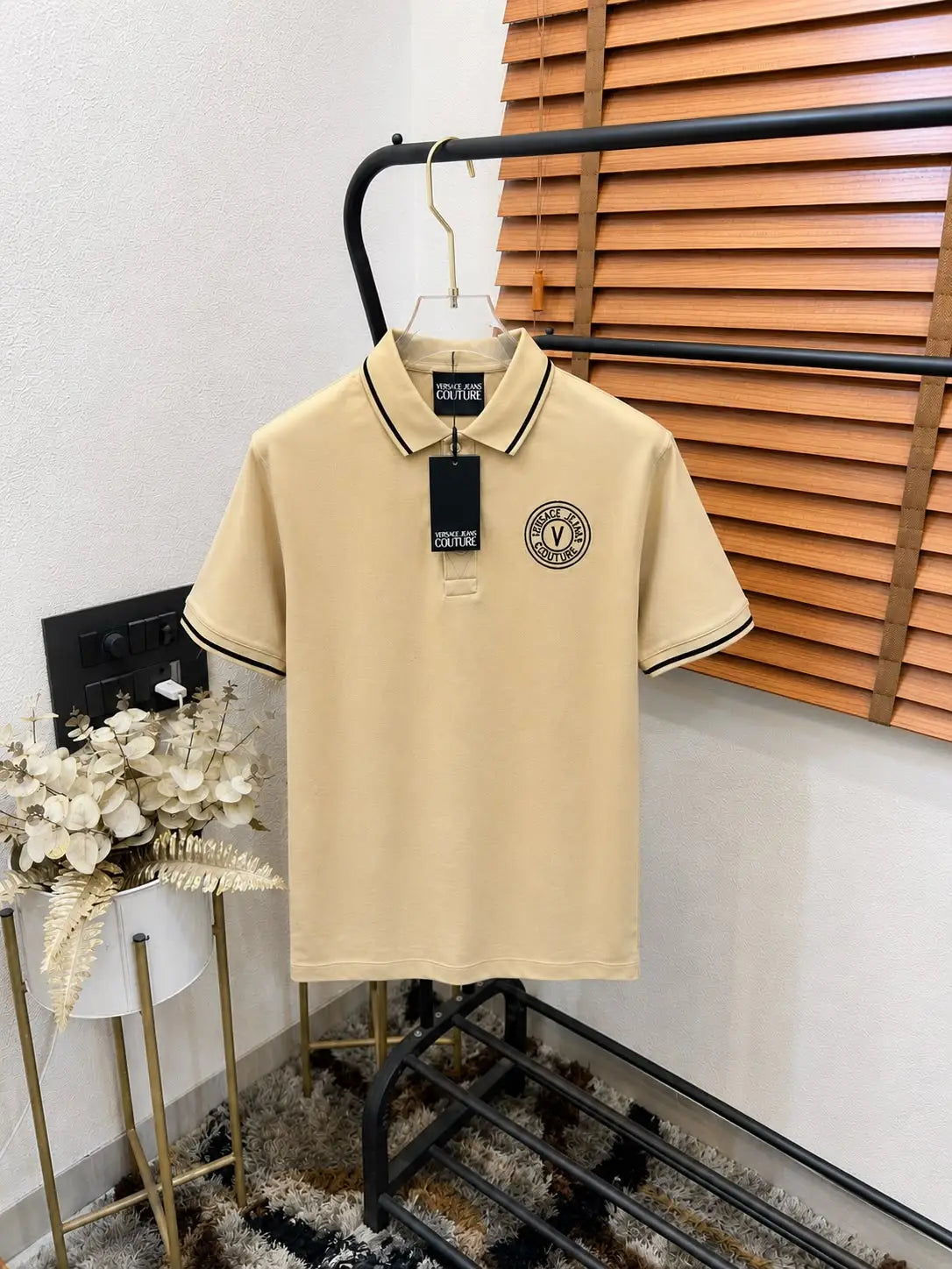 Versac_e Imported Very Premium Bio Washed Classic Polo T-shirt (DN 514) Main image