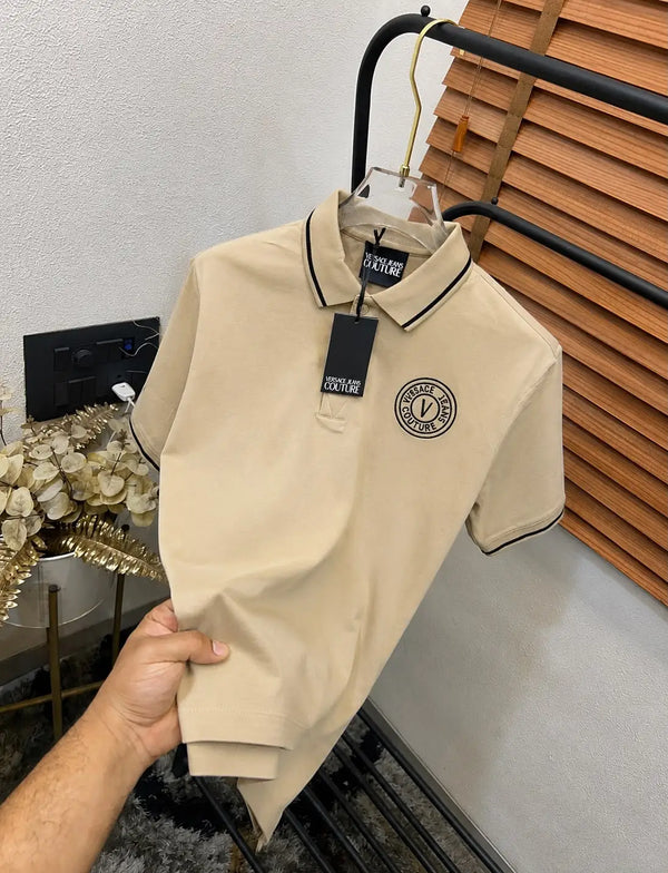 Versac_e Imported Very Premium Bio Washed Classic Polo T-shirt (DN 514)