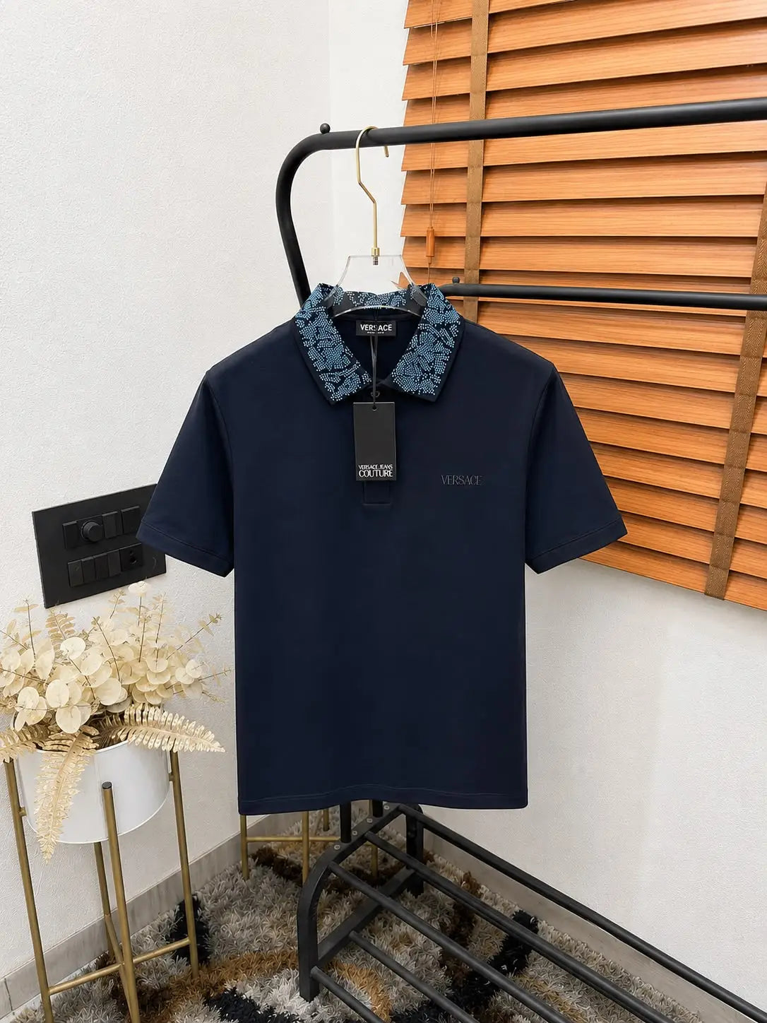 Versac_e Imported Very Premium Bio Washed Classic Polo T-shirt (DN 514) Main image