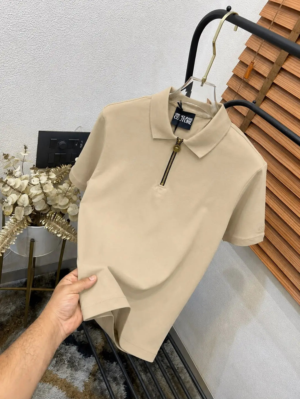 Versac_e Imported Very Premium Bio Washed Classic Polo T-shirt (DN 514)