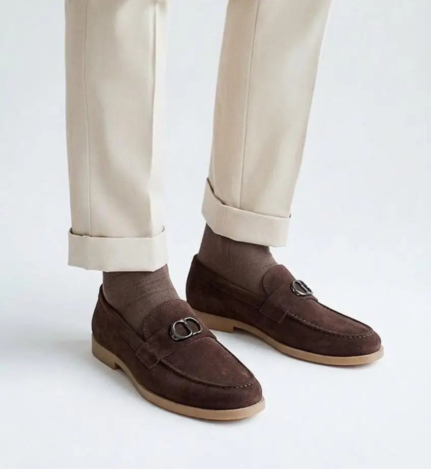 Dior_CD Logo Brown Premium Formal Loafer