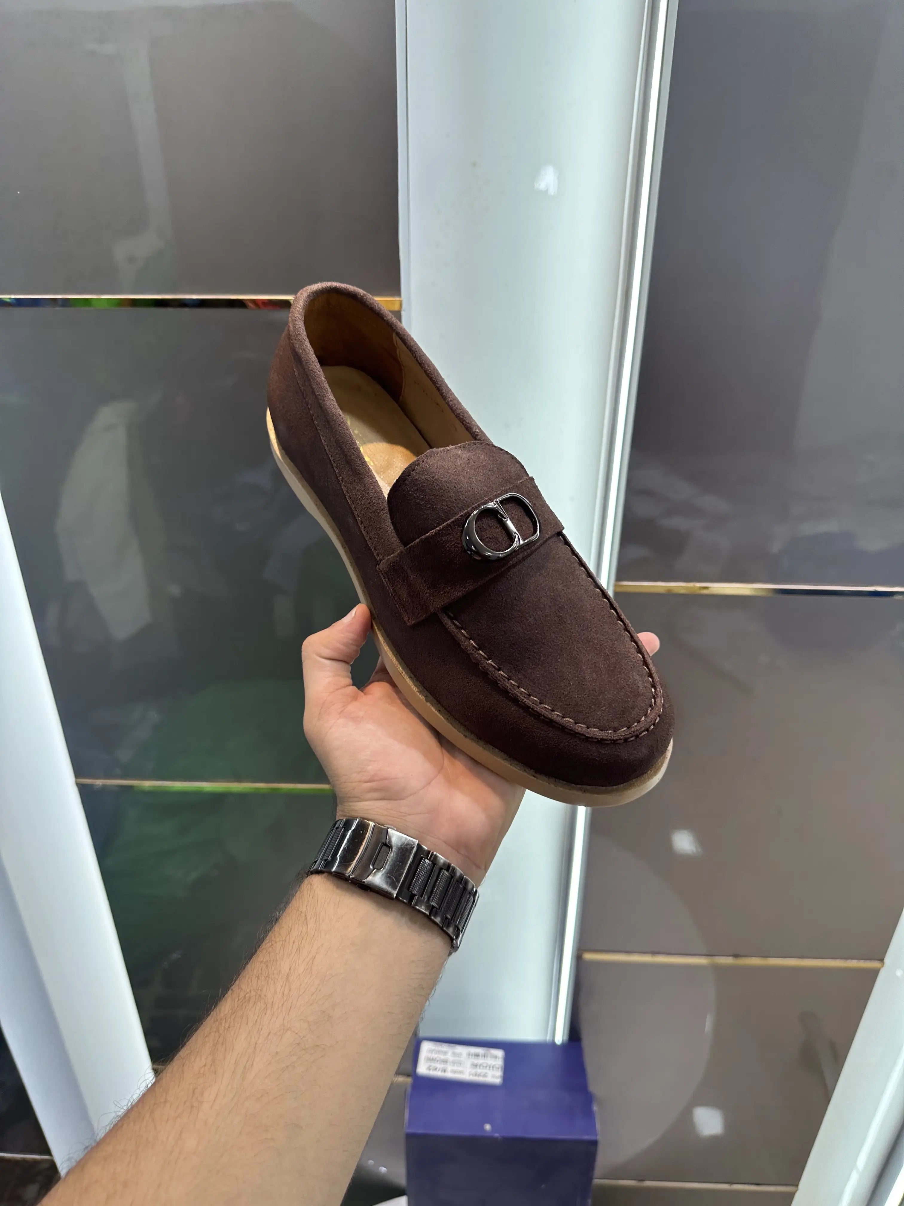 Dior_CD Logo Brown Premium Formal Loafer Secondary image