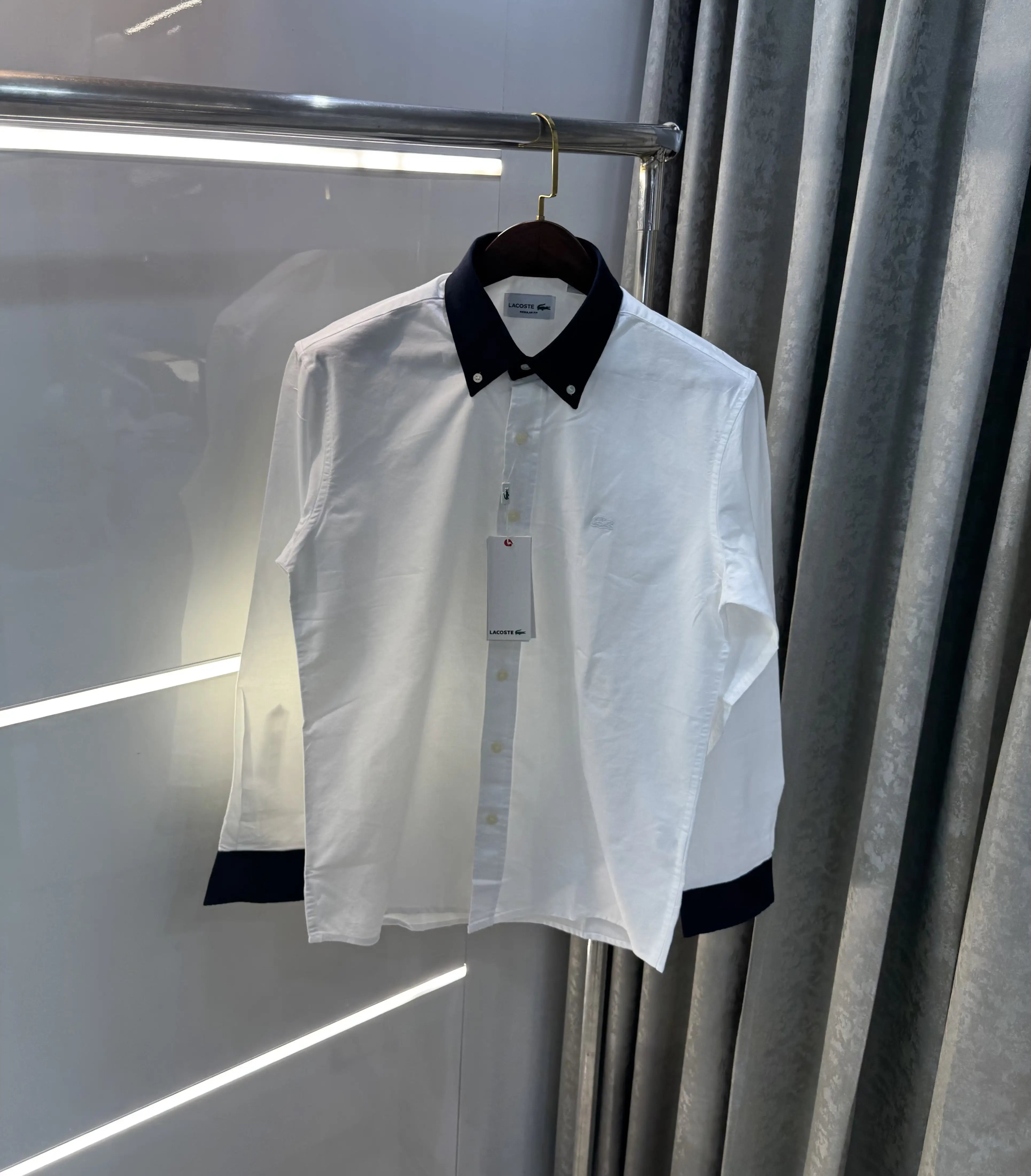 Lacost e White Embroidery Logo Work Premium Shirt Secondary image