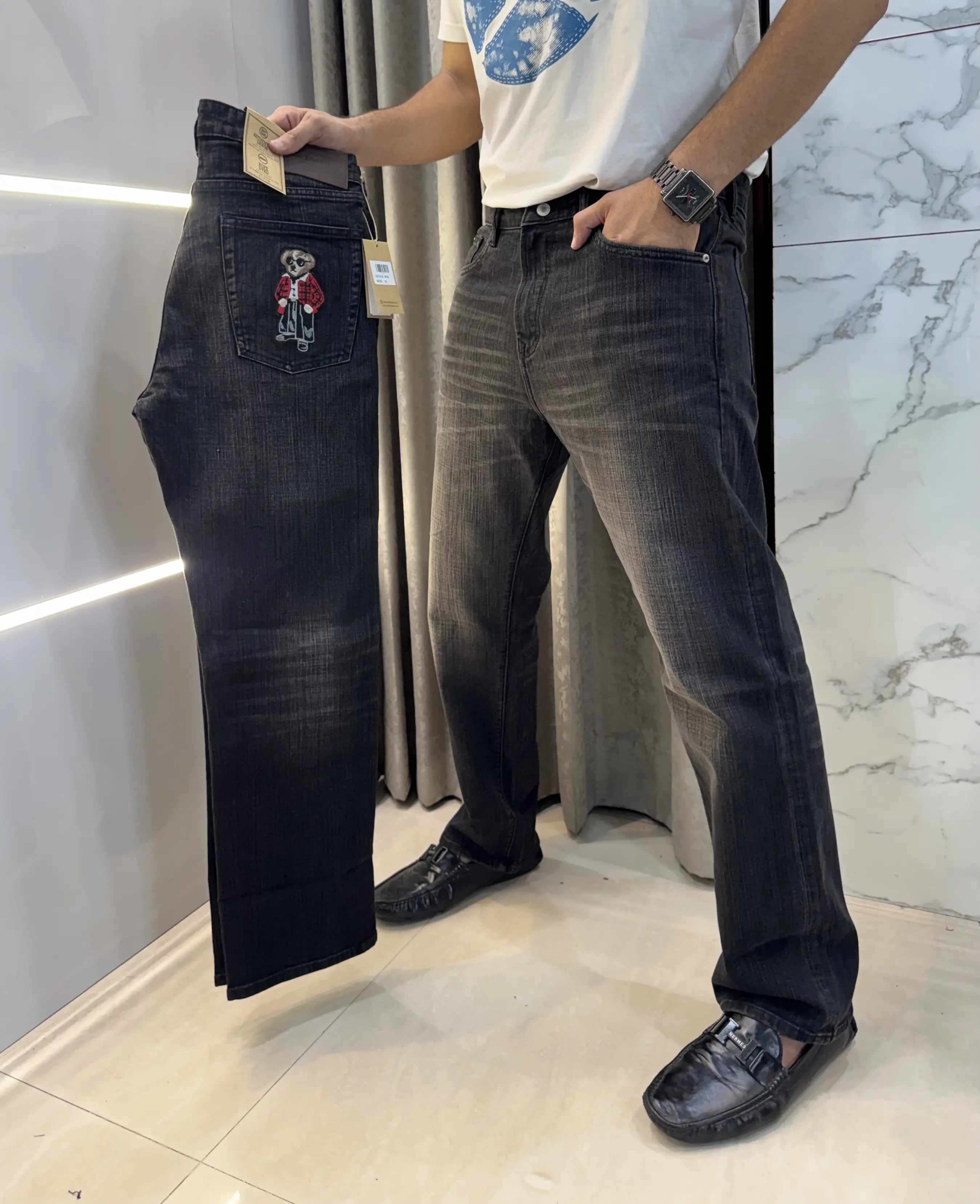 Ralp h  Lauren Carbon Black Teddy Edtion Imported Denim
