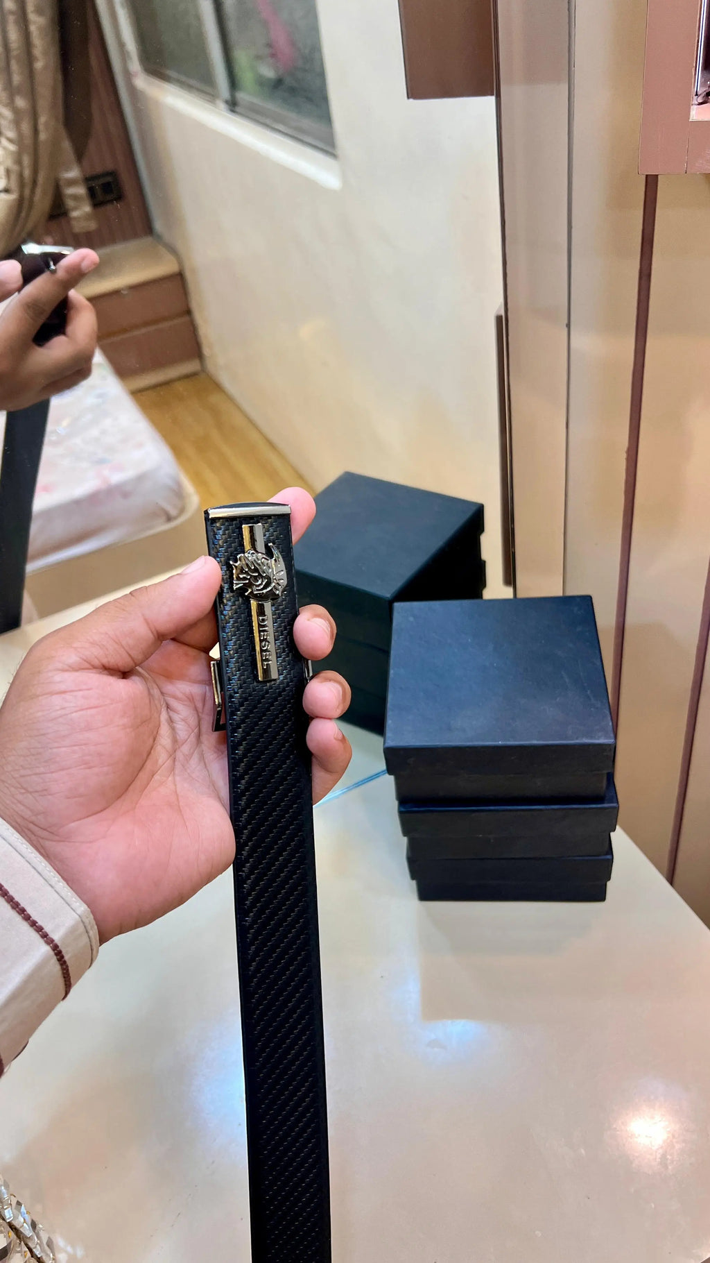 AX ARMANI EXCHANGE PREMIUM QUALITY IMP BELT WITH OG BOX AX-124
