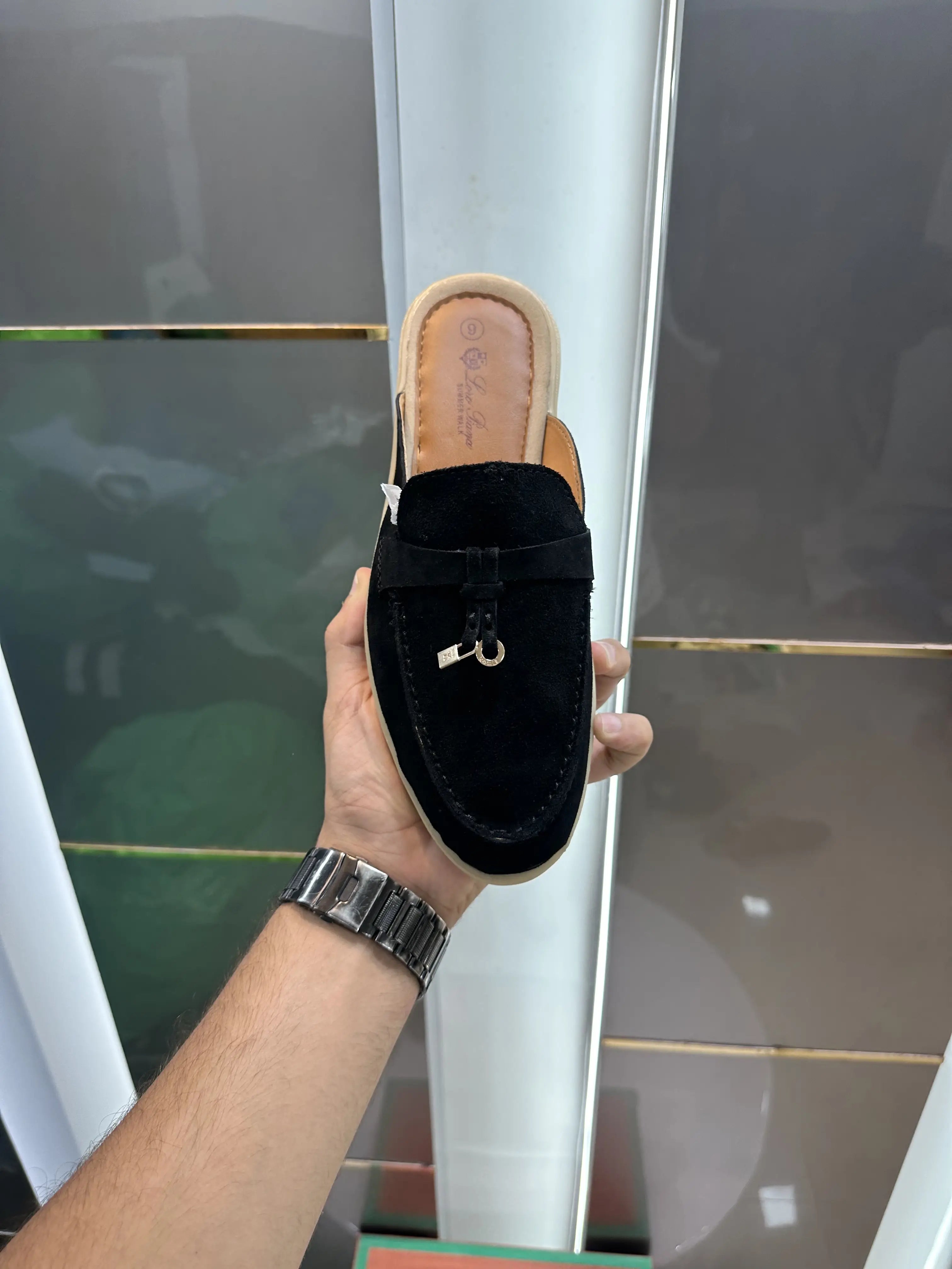 Loro_Piana Slip-Ons Black Secondary image