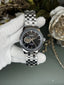 Seik o Presage Silver Black Automatic Premium Watch