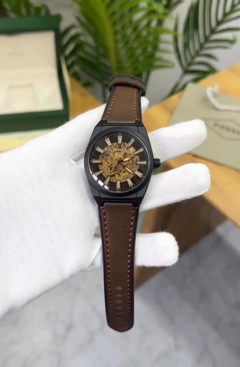 FOSSI.L EVERETT LEATHER AUTOMATIC Secondary image