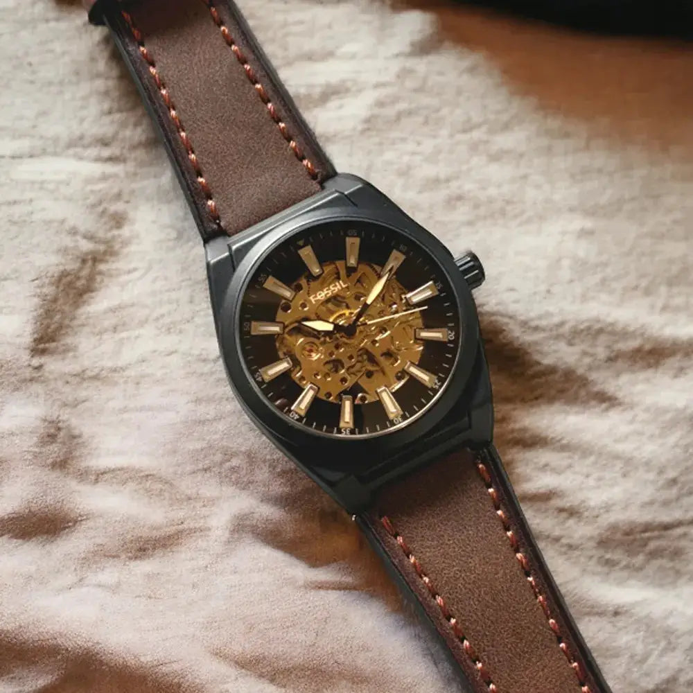 FOSSI.L EVERETT LEATHER AUTOMATIC