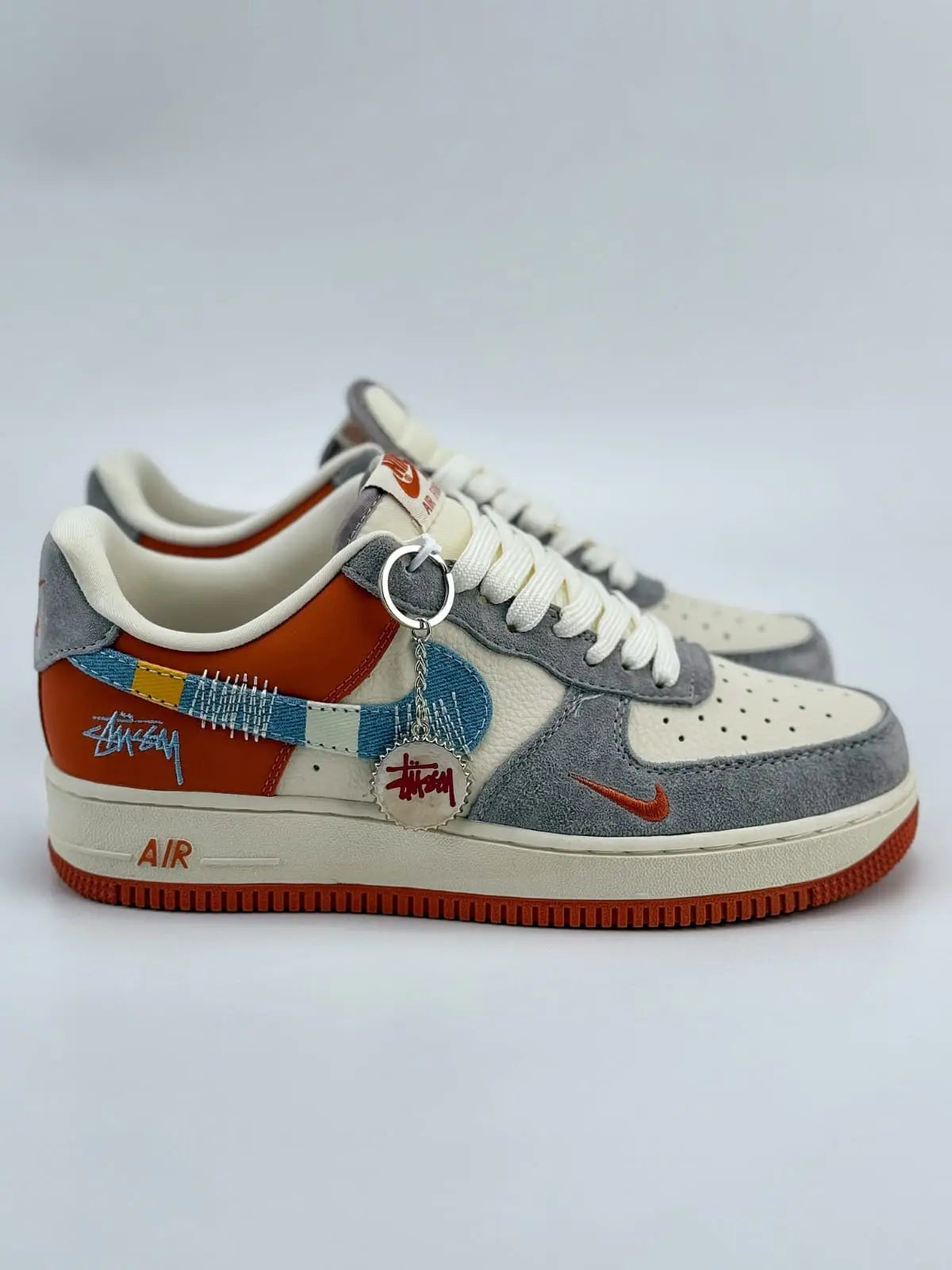 Nikee AirForce 1 Low 07 x Stussy Orange Main image