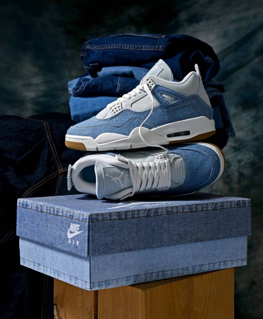 Air Jordan 4 Retro TEX Worn Blue De