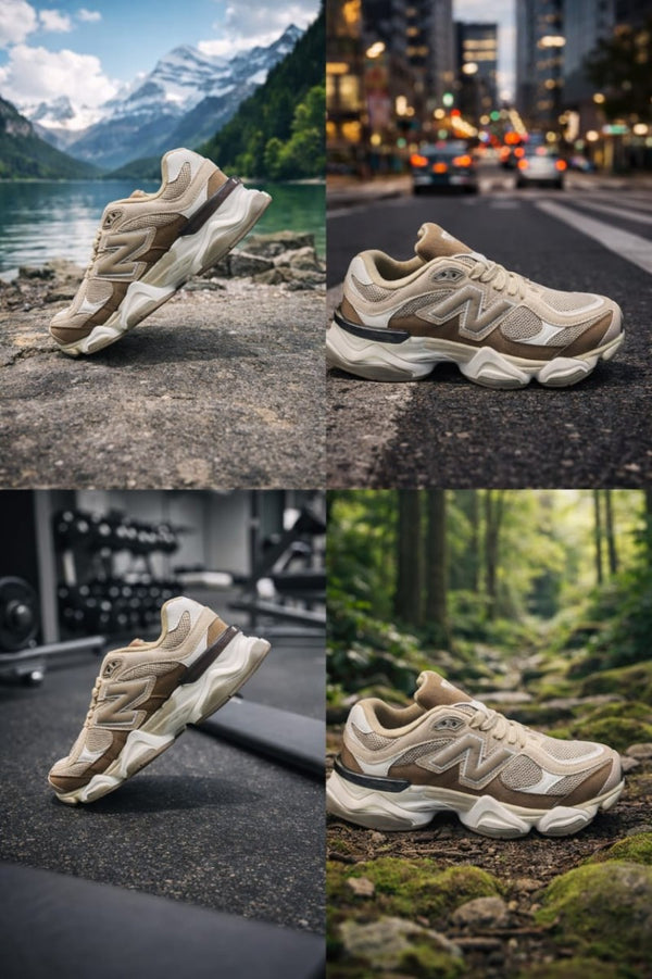 New Balance 9060 Sparrow Flat Taupe