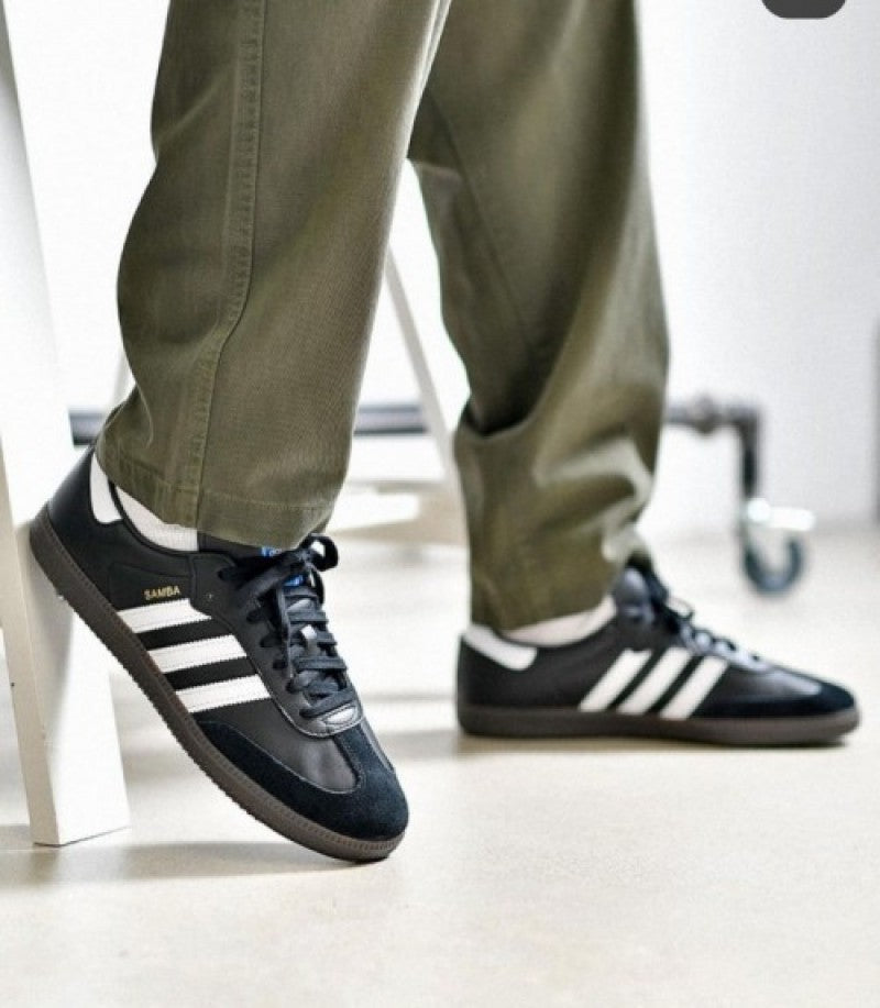 Adidass Samba Leather Full Black mens