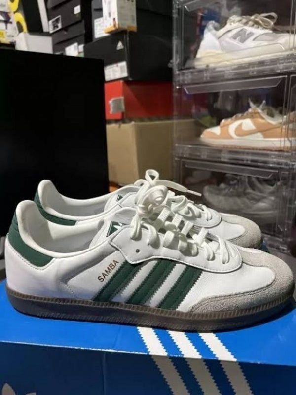 Adidass SAMBA WHITE GREEN MENS FIX