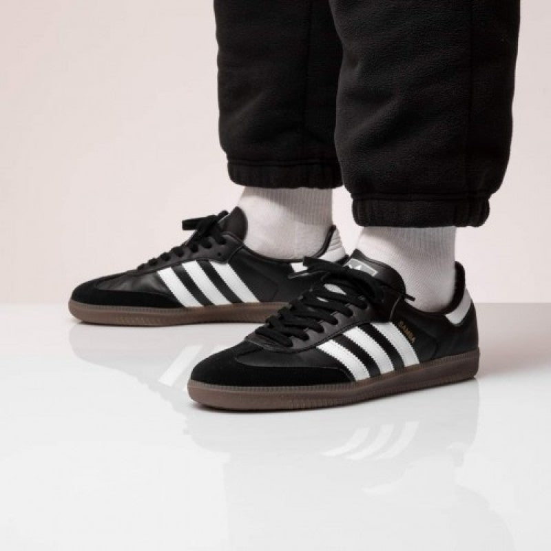 Adidass Samba Leather Full Black mens