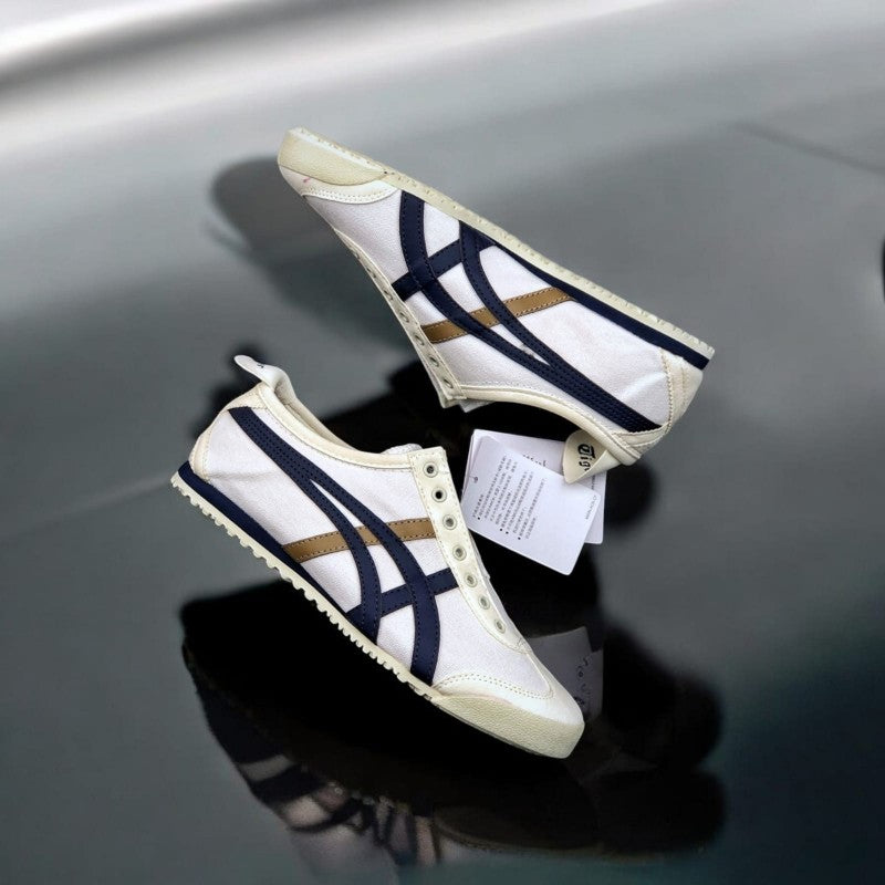 Onitsuka Tiger Slip On Cream Blue