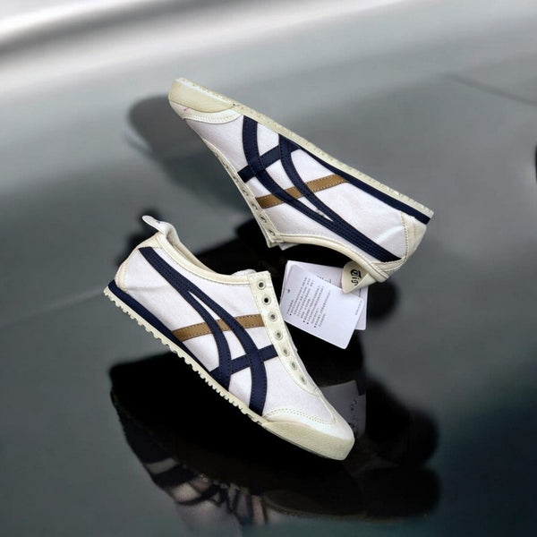 Onitsuka Tiger Slip On Cream Blue