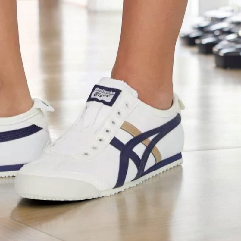 Onitsuka Tiger Slip On Cream Blue
