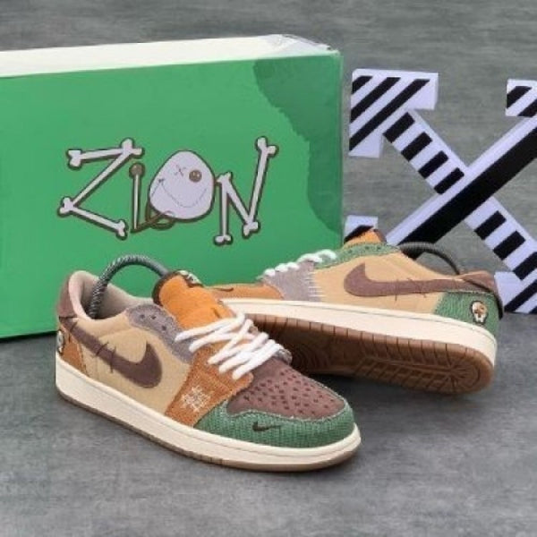 Nikee Air Jordan Retro 1 Low Zion x