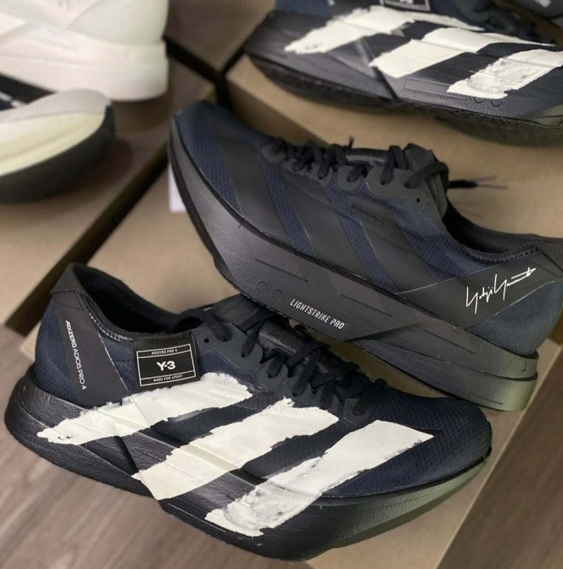 Adidass Y3 Adios Pro 4 Black White