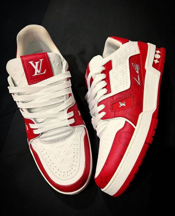Lv Signature Red Premium Sneaker
