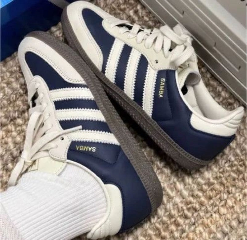 Adidass Samba Indigo Crew White Nav