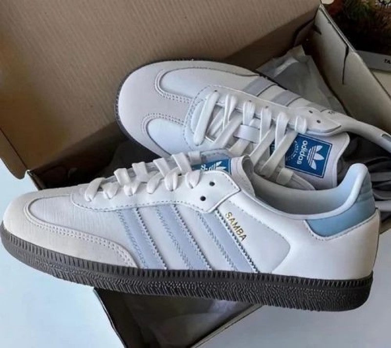 Adidass Samba Leather Sky Blue Mens