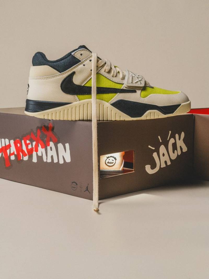 travis scott x jordan jumpman jack trainer bright cactus