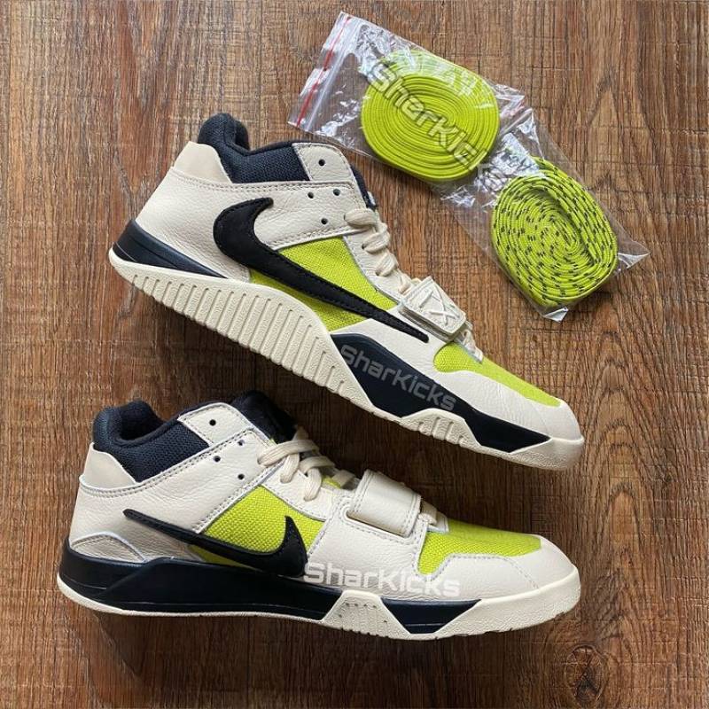 travis scott x jordan jumpman jack trainer bright cactus