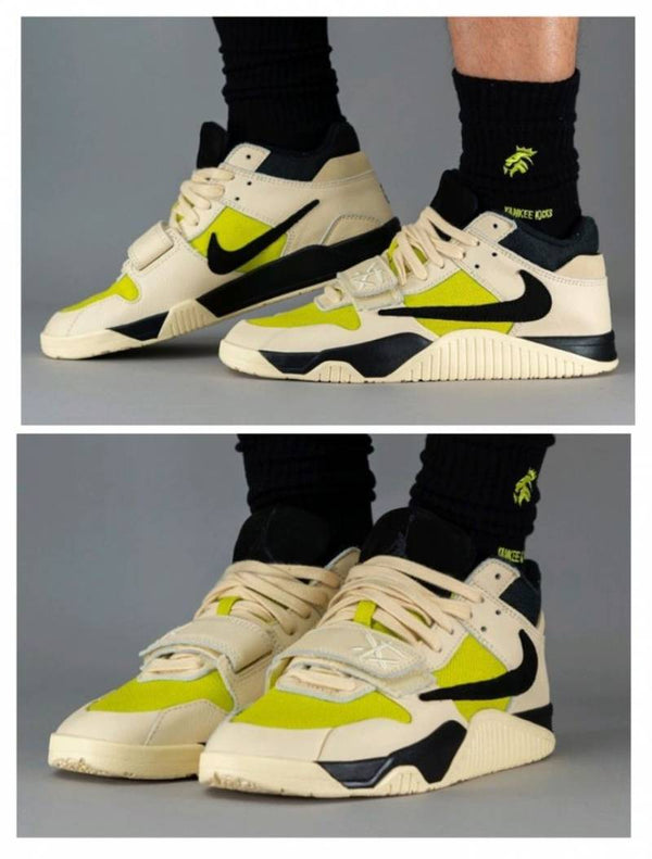 travis scott x jordan jumpman jack trainer bright cactus