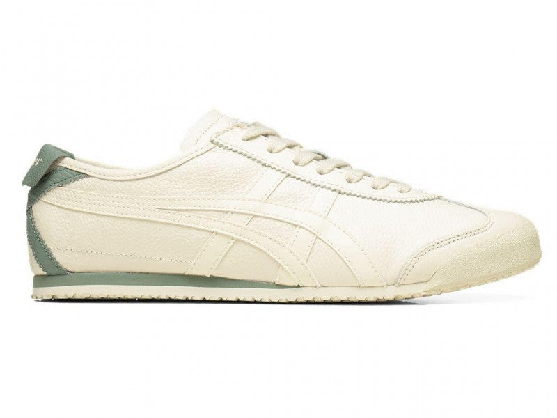 ONITSUKA TIGER MEXICO 66 CREAM GREEN 1ST LETHER QUALITY