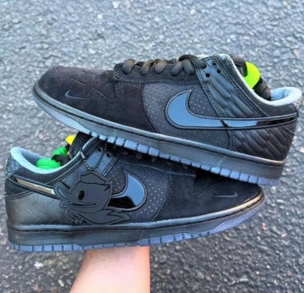 NNIKE SB DUNK DUCKS OF FEATHER BLACK UNIVERSITY OREGON SEMI UA