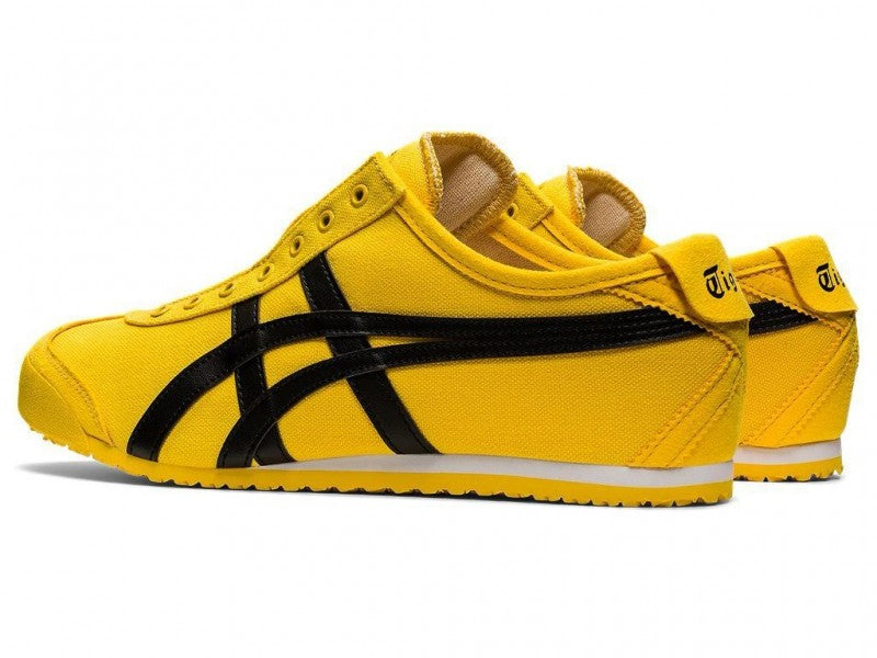 ONITSUKA TIGER MEXICO 66 SLIP ON YELLOW BLACK 1ST LETHER QUALITY