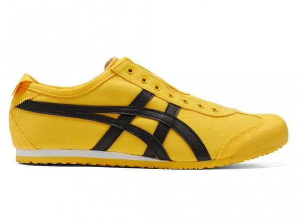 ONITSUKA TIGER MEXICO 66 SLIP ON YELLOW BLACK 1ST LETHER QUALITY