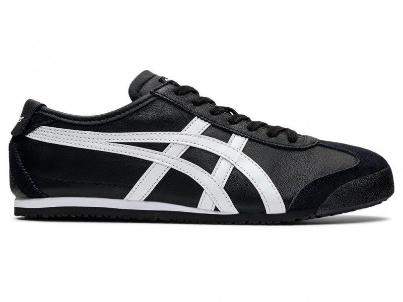 ONITSUKA tiger mexico 66 black white 1st lether quality with patou keychain & 3 extra laces