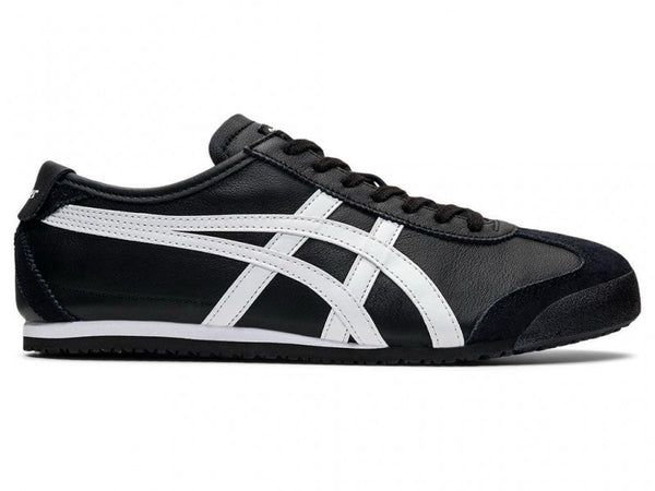 ONITSUKA tiger mexico 66 black white 1st lether quality with patou keychain & 3 extra laces