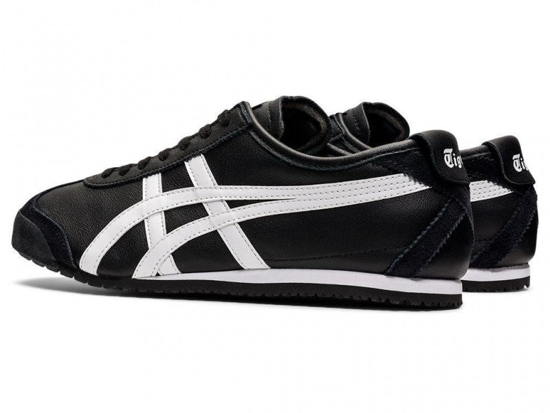 ONITSUKA tiger mexico 66 black white 1st lether quality with patou keychain & 3 extra laces