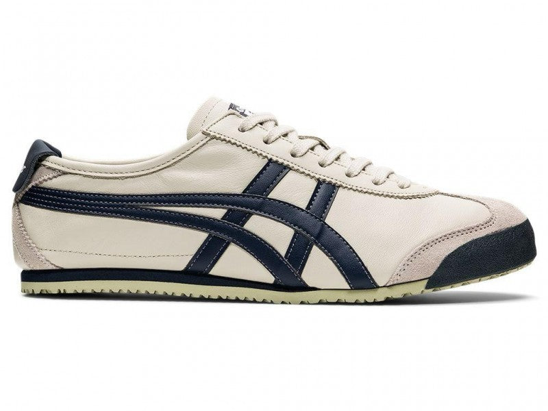 ONITSUKA TIGER MEXICO 66 BIRCH PEACOAT 1ST LETHER QUALITY WITH PATOU KEYCHIAN & 3 EXTRA LACES