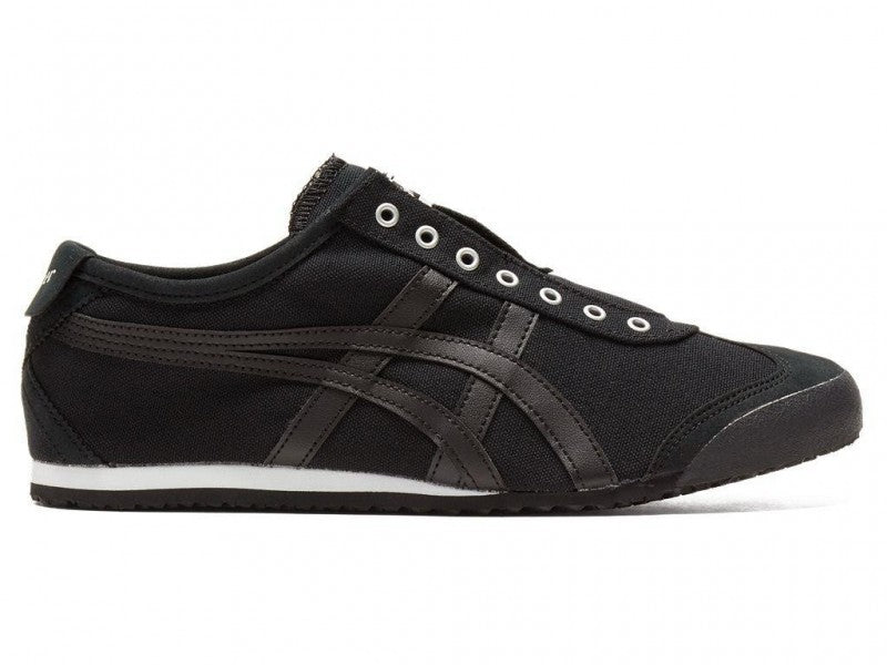 ONITSUKA TIGER MEXICO 66 SLIP ON ALL BLACK 1ST LETHER QULAITY