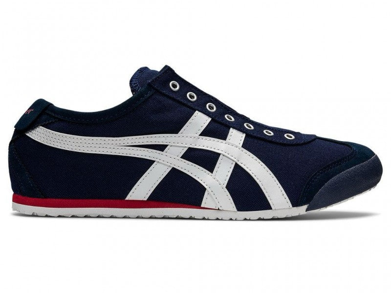 ONITSUKA TIGER MEXICO 66 SLIP ON NAVY 1ST LETHER QULAITY