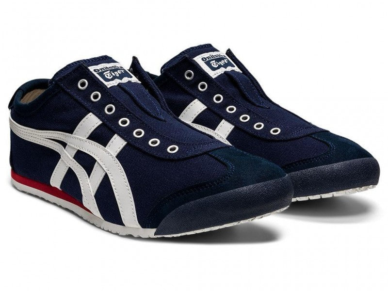 ONITSUKA TIGER MEXICO 66 SLIP ON NAVY 1ST LETHER QULAITY